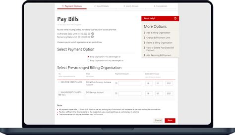 DB Bill Pay Options .